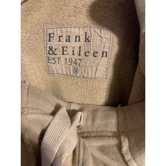 Frank & Eileen Women's Sweatpants Size M Tan Drawstring Joggers Relaxed Fit - Picture 3 of 3